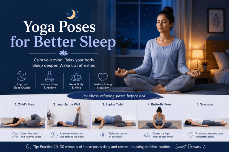 Yoga poses for better sleep