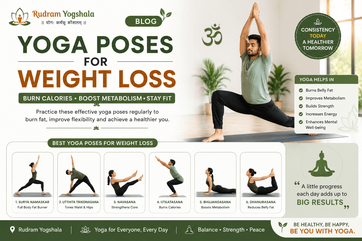 Yoga for Weight Loss – Which Yoga Poses Are Effective?